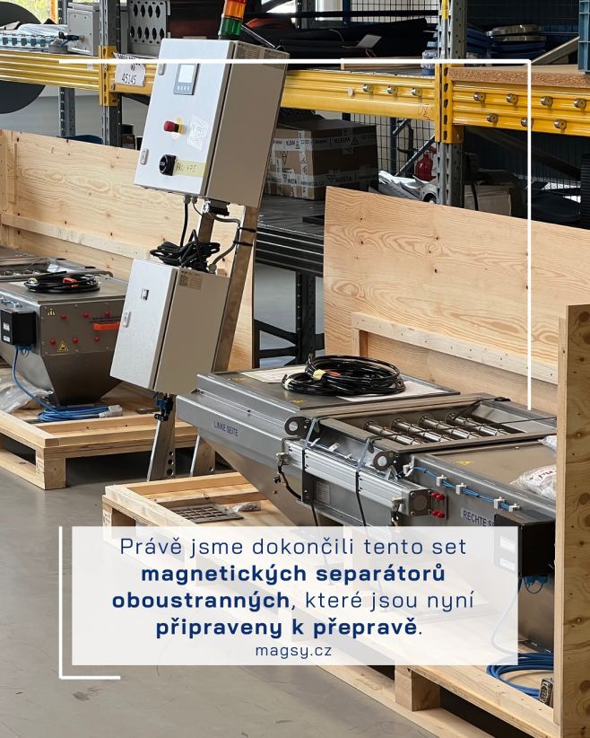 Právě jsme dokončili výrobu a kompletaci tohoto setu oboustranných magnetických separátorů. Každý kus prošel důkladnou...